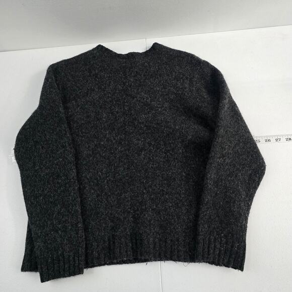 Perry Ellis‎ Lambswoool sweater womens M gray pullover 6820 - Picture 2 of 7